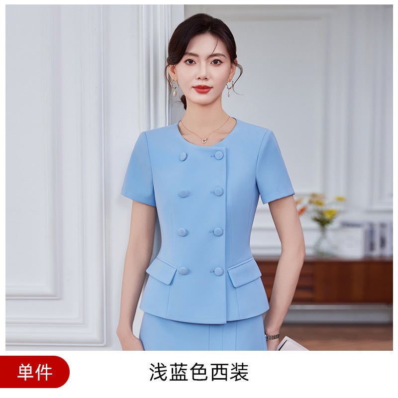 Summer Thin Suit Suit Women'S Work Suit Slim Fit El Reception Work Clothes Business Suit Women'S Dress Formations - Image 1